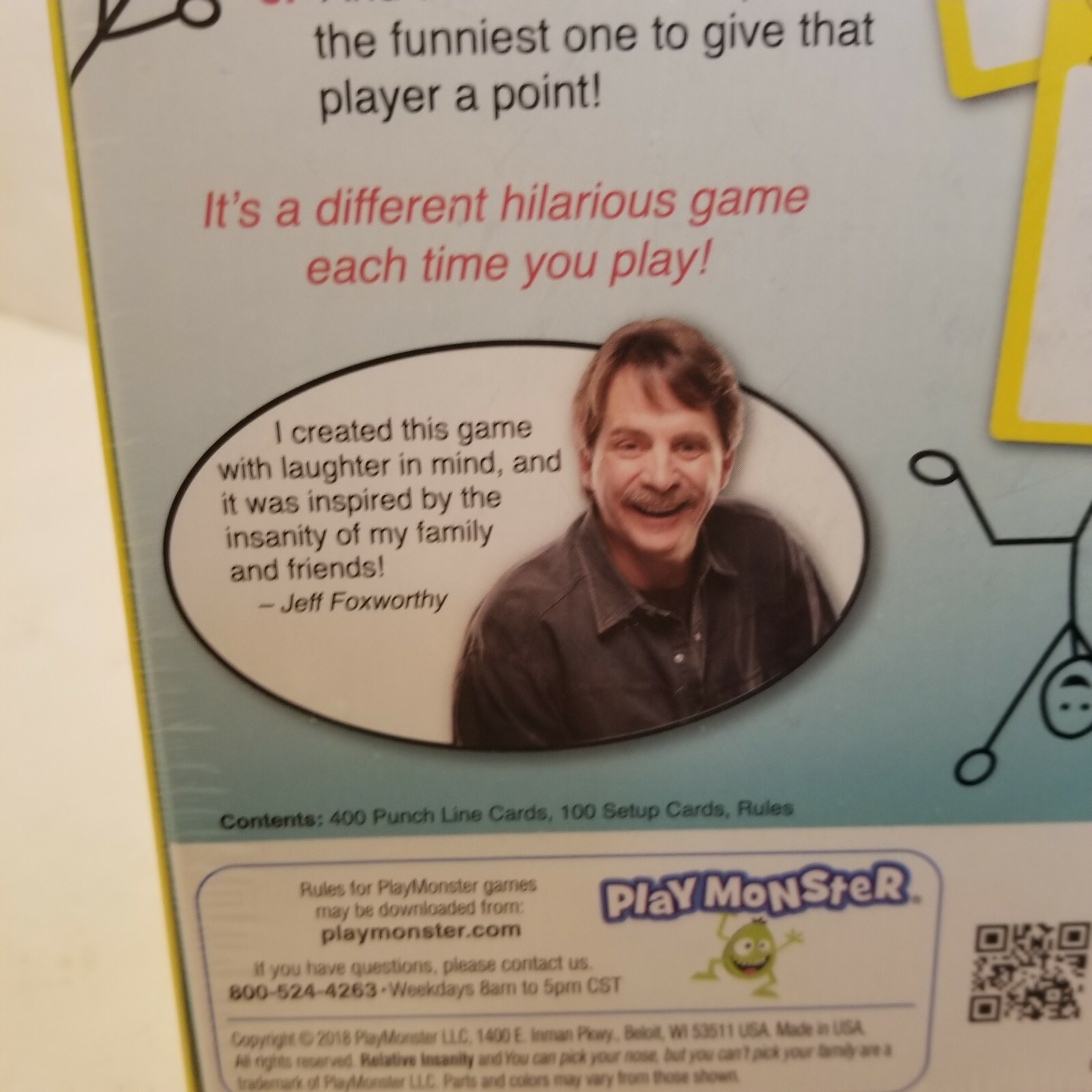 RELATIVE INSANITY Party Game About Crazy Relatives NEW Jeff Foxworthy – Gift