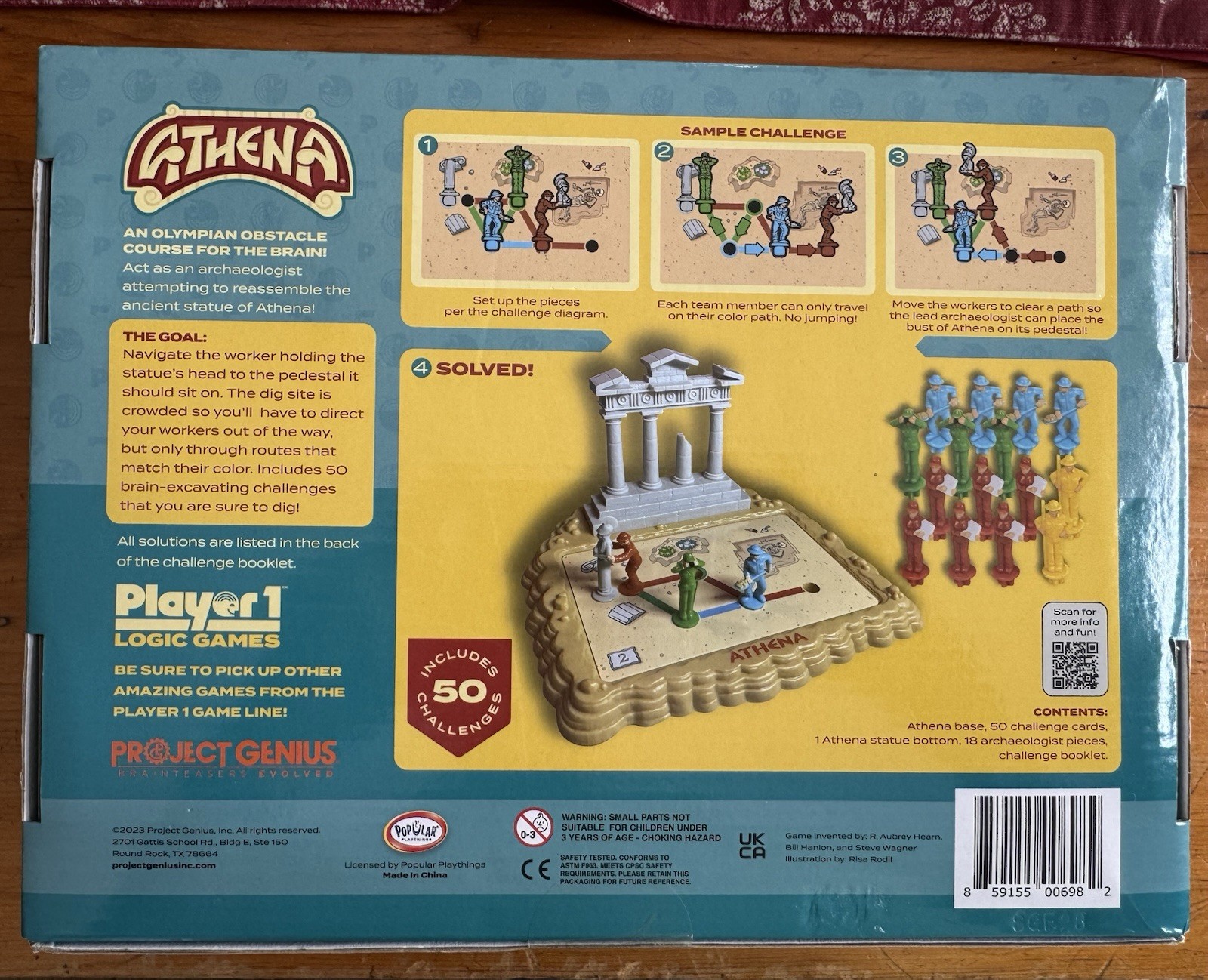 Athena Popular Playthings Project Genius Player1 Logic Games NIB