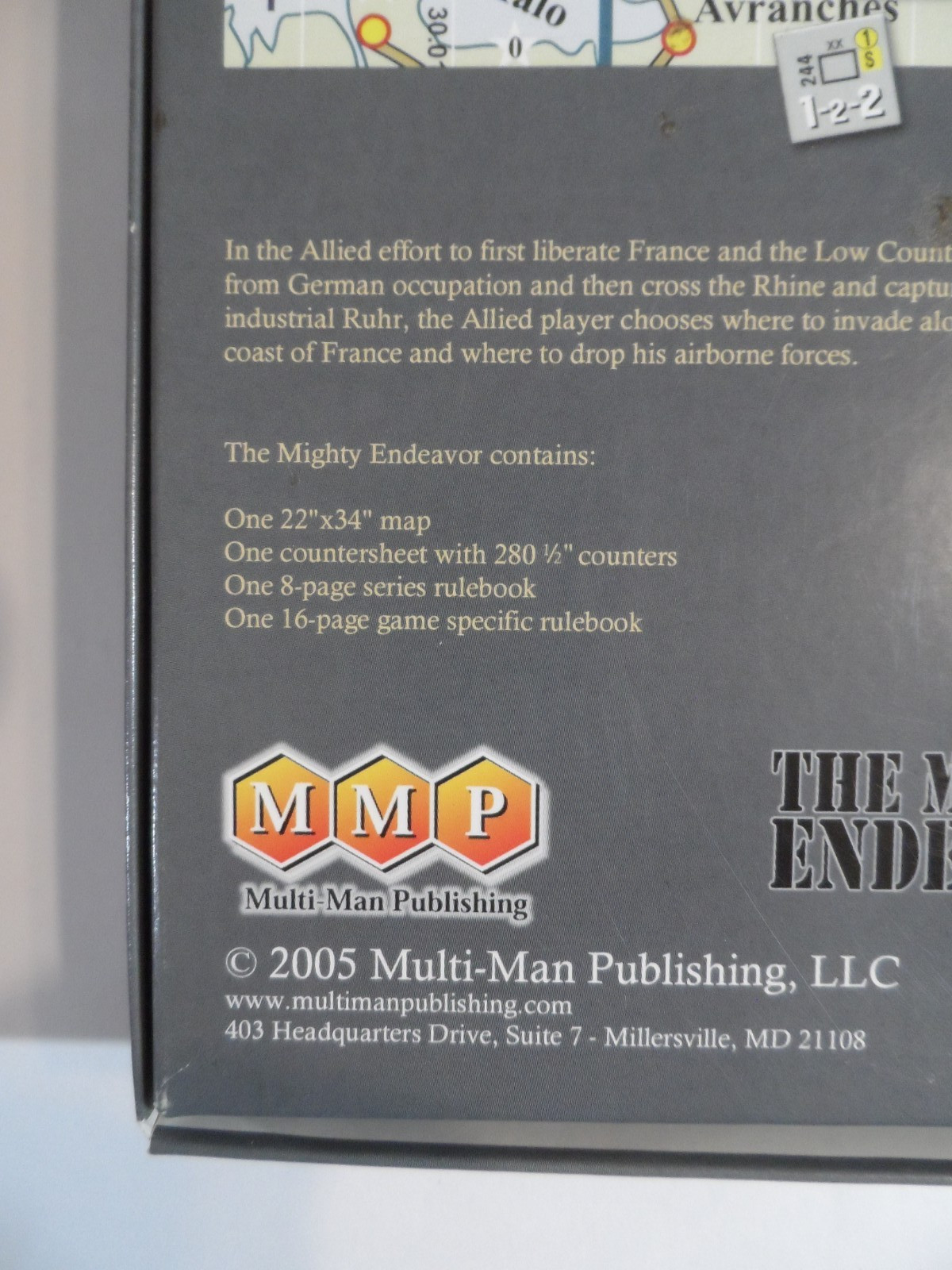 MMP The Mighty Endeavor War Game – UNPUNCHED / NO RULEBOOKS