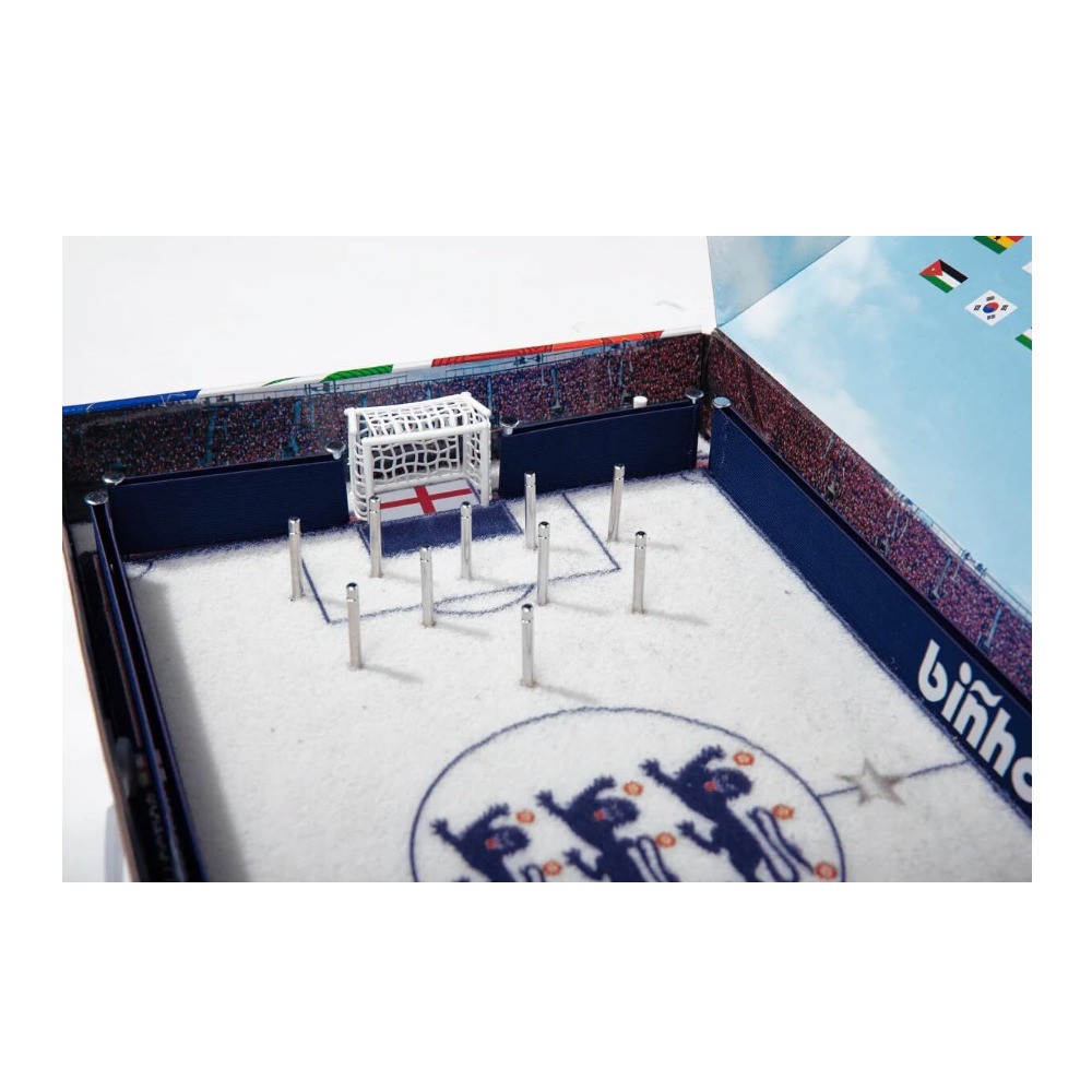 Binho Classic: England Edition 2 Player Tabletop Pinball Soccer Game
