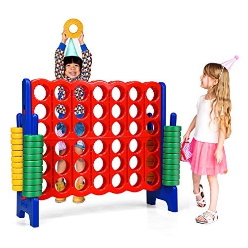 Jumbo 4-to-Score Giant Game Set,4 in A Row for Kids and Adults,3.5FT Game Set