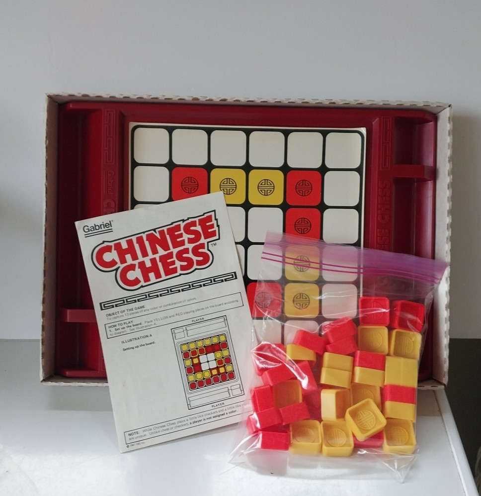 CHINESE CHESS – Vintage 1981 Gabriel Board Game – Complete Game 8+