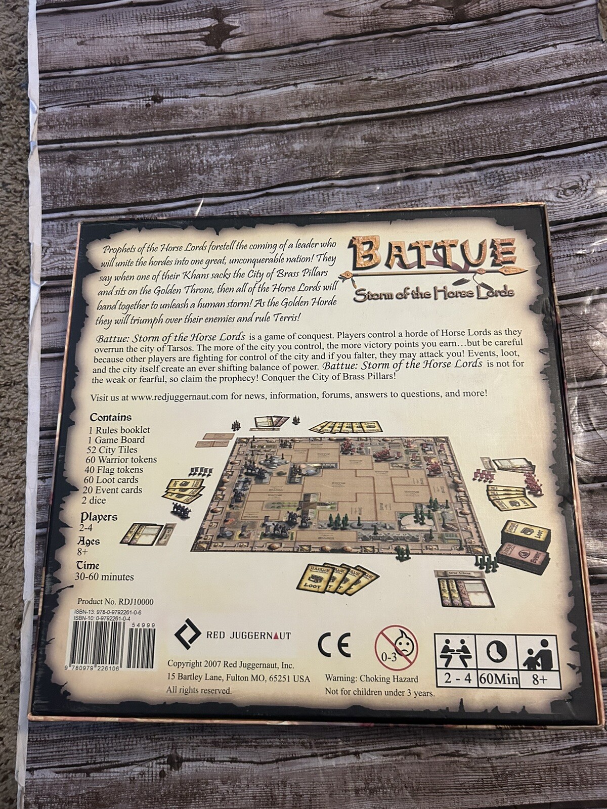– BATTUE – STORM OF THE HORSE LORDS – Red Juggernaut – Board Game