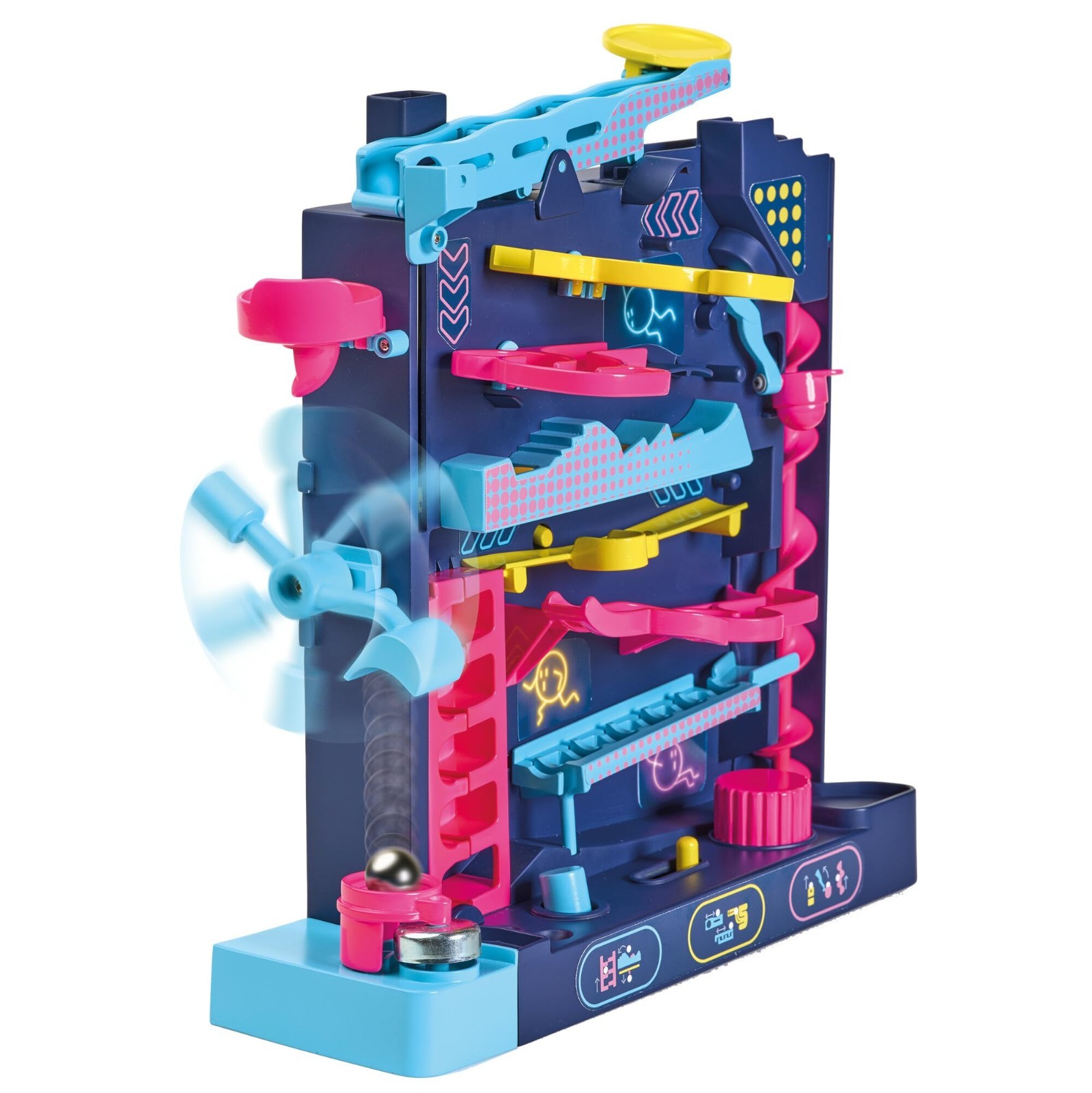 Vertical Marble Maze Game – Screwball Scramble Challenge for 1-4 Players, Ages 5