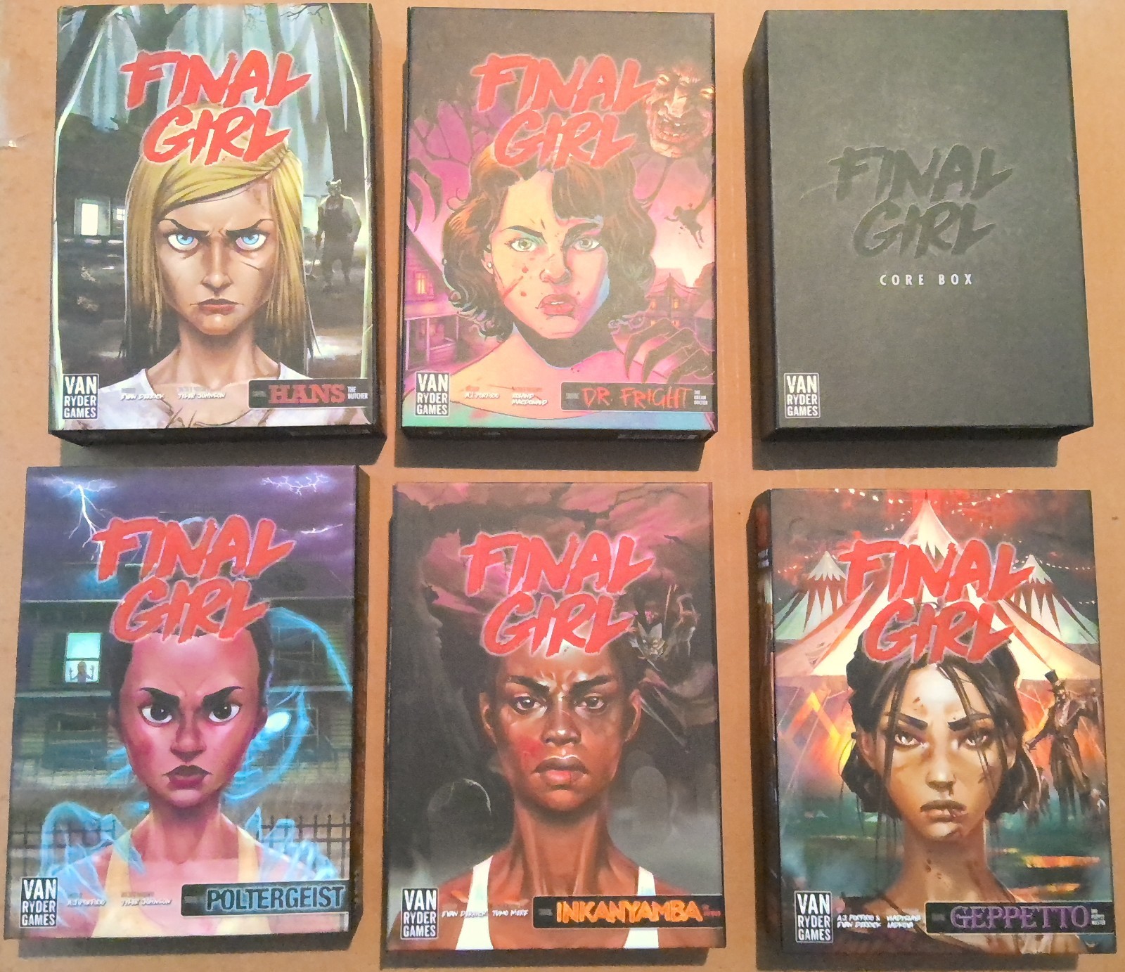 Van Ryder Games Final Girl Core Game + 5 Expansions + Series 1 Vehicle Set