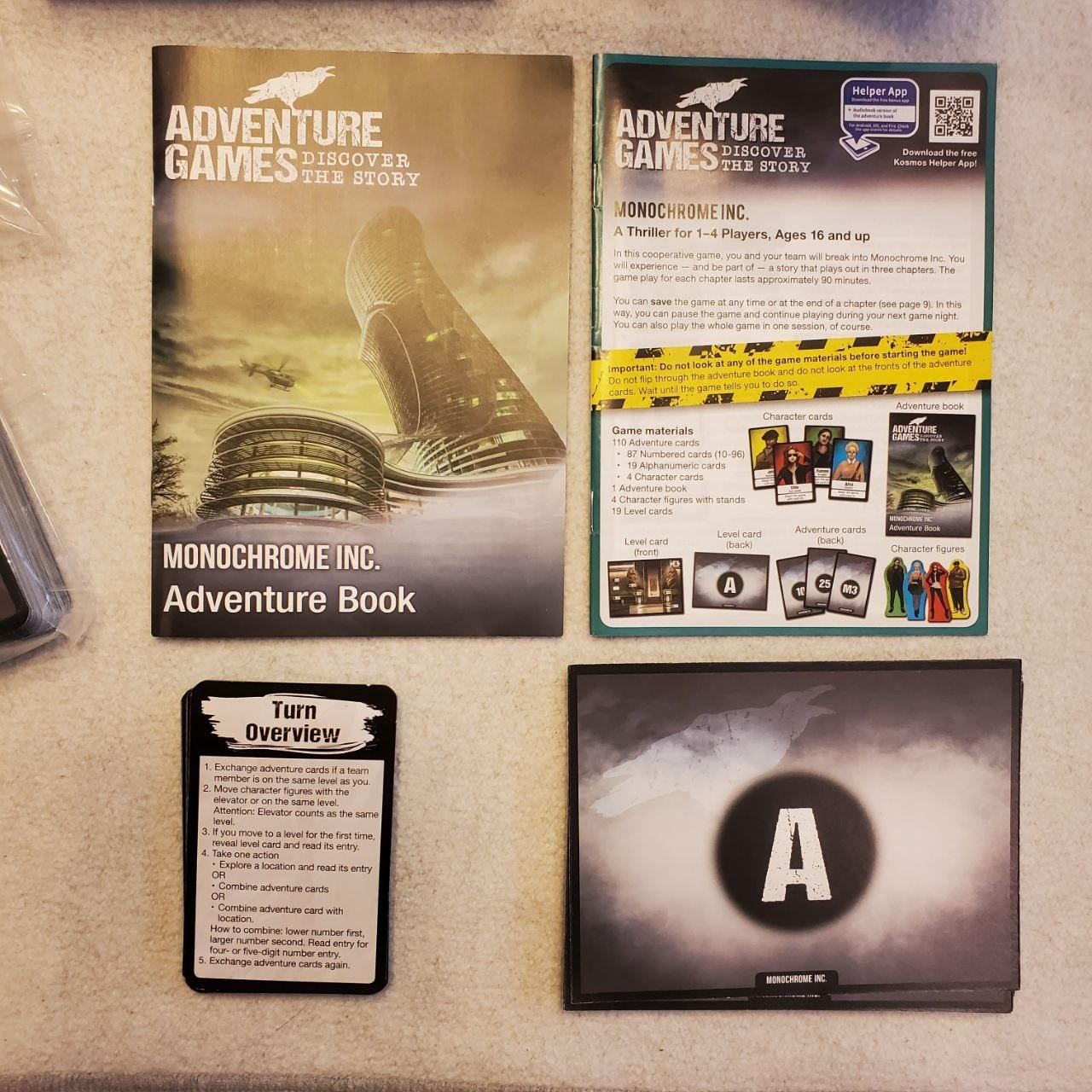 Adventure Games Monochrome Inc Board Game Kosmos 1-4 Players 16+ Coop Story