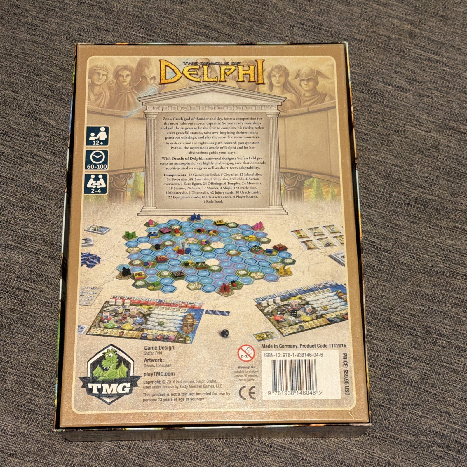 The Oracle of Delphi Board Game Stefan Feld; TMG Games