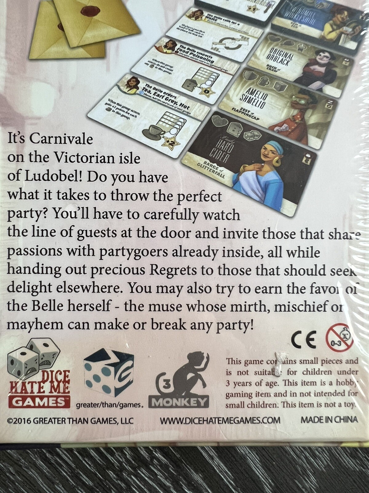 Belle of the Ball Card Game by Daniel Solis 2016 Dice Hate Me Games New Sealed