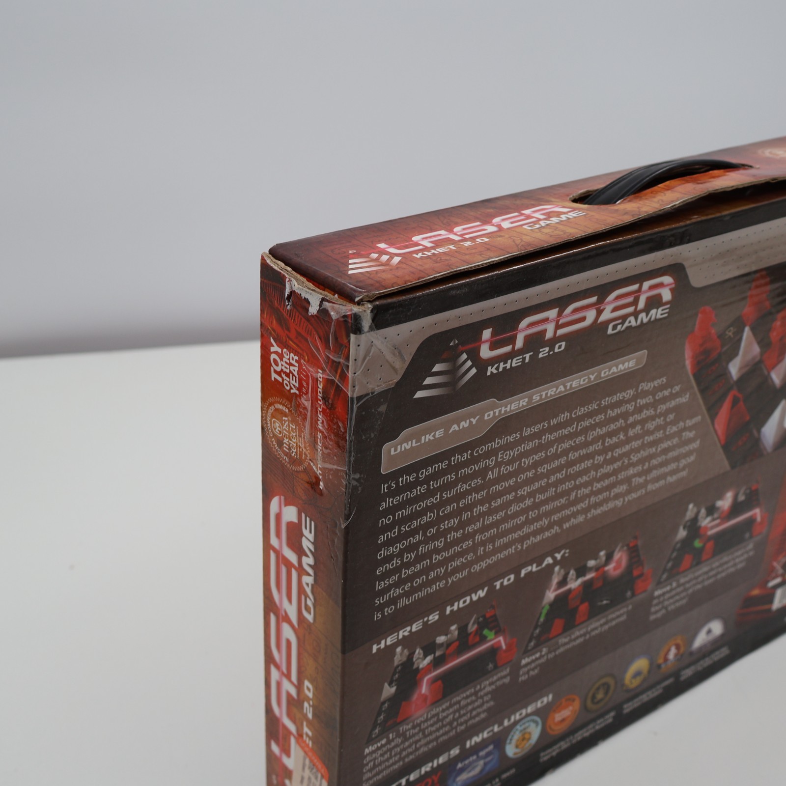 Laser Khet 2.0 Board Game Strategy Mensa 100% Complete Tested with New Batteries