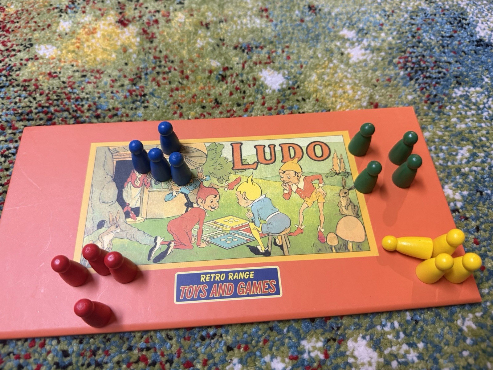 LUDO BOARD GAME Elves OPEN REPRODUCTION Retro Range Toys & Games