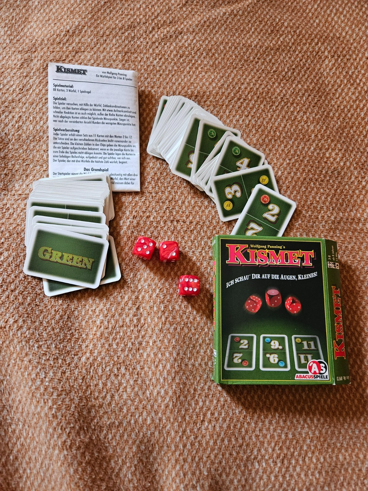 KISMET ++ RARE ++ WOLFGANG PANNING +++ UNPLAYED ++ ABACUS GAMES