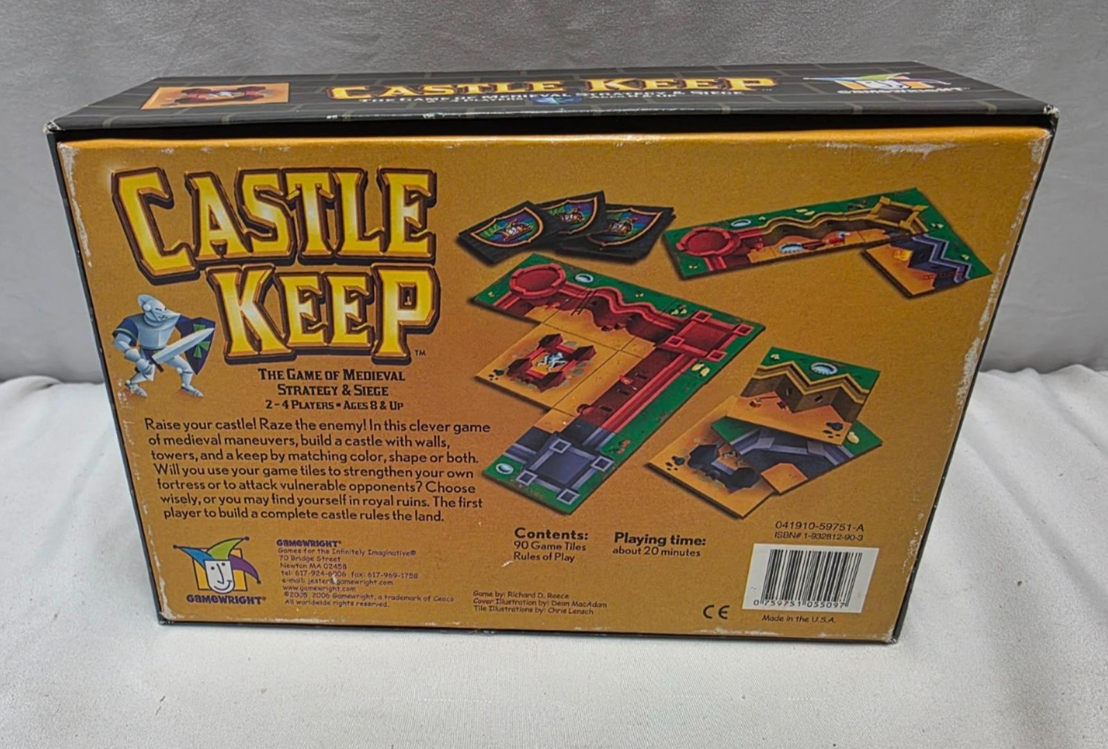 2006 Castle Keep Game of Medieval Strategy & Siege by Gamewright Complete