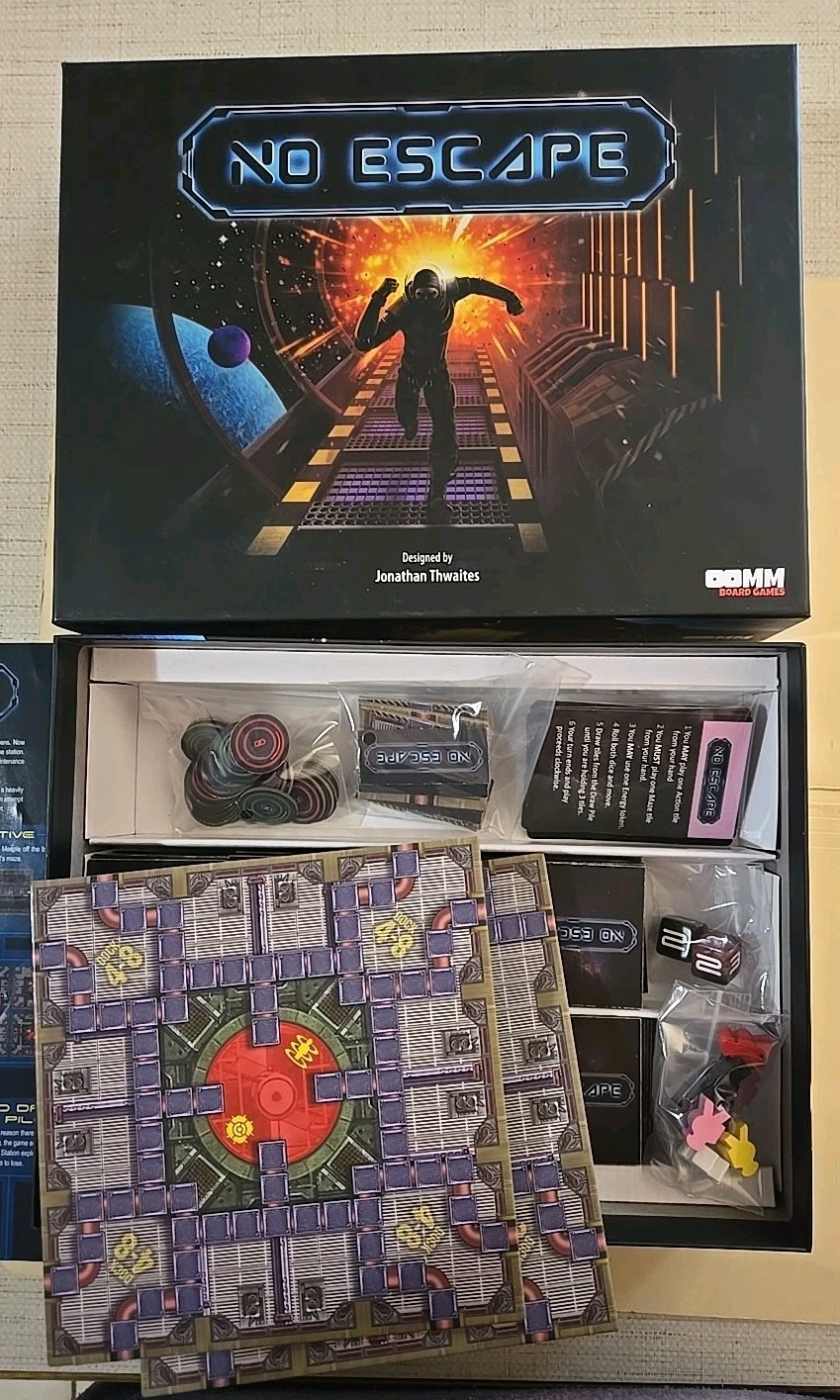 No Escape OOMM Board Game 2018- 2021 Jonathan Thwaites Pre-Owned Excellent