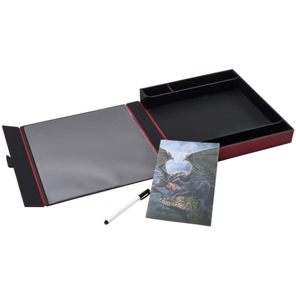 | RPG – Player Companion: Blood Red – Durable and Sturdy – Dice Tray & Player…