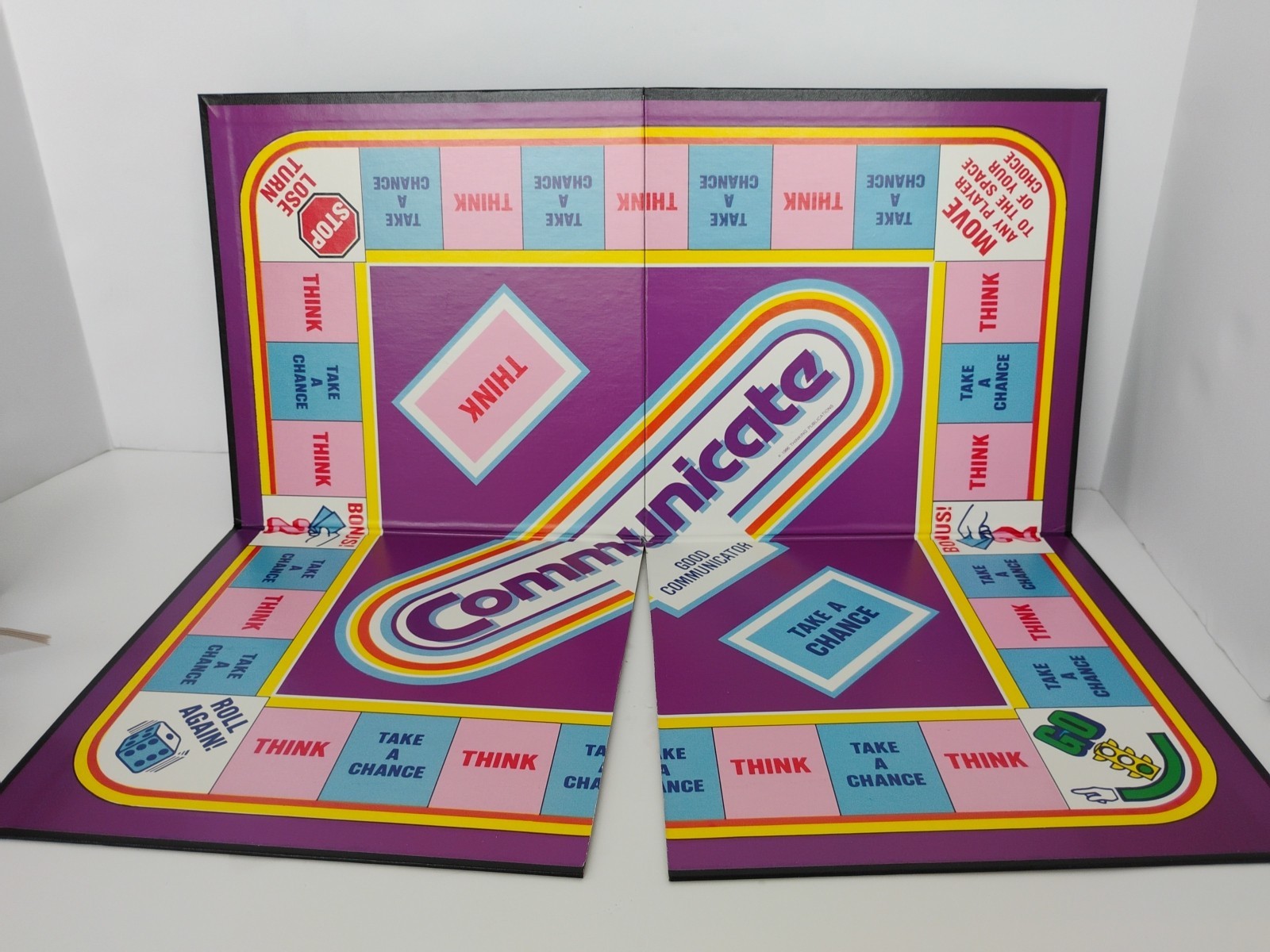 Communicate Board Game VTG 1986 Educational Patty Mayo Pattii Waldo Thinking Pub