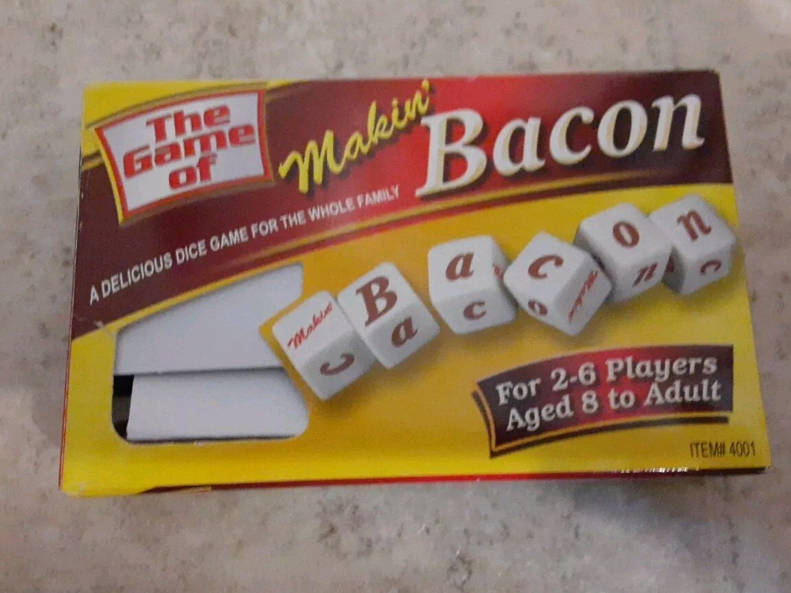 The Game of Makin’ Bacon – Dice Game by TDC Games – Complete! Ages 8+ Making