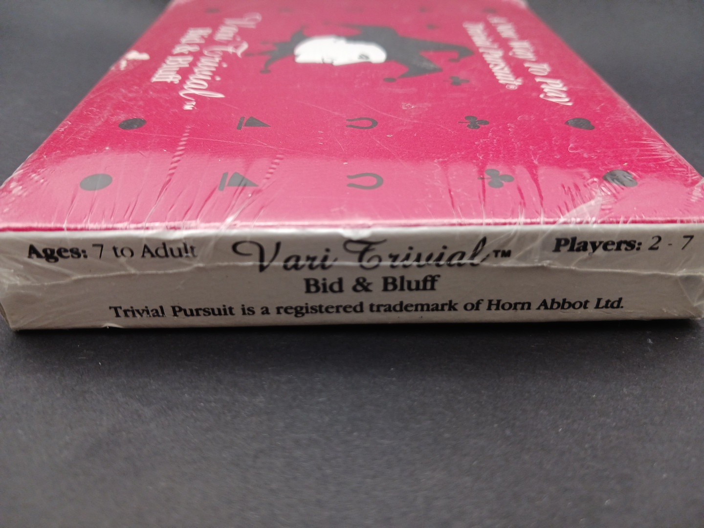 Vari-Trivial Bid & Bluff Sealed Card Game Vintage Trivia Bluffing Party Game New