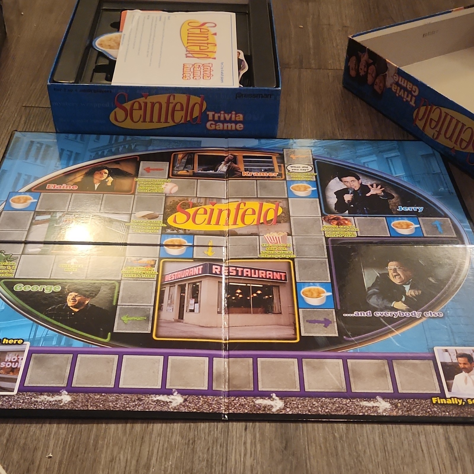 Pressman Seinfeld Trivia Game, Collectible, Custom Board, 2 Players, Adult, 2009