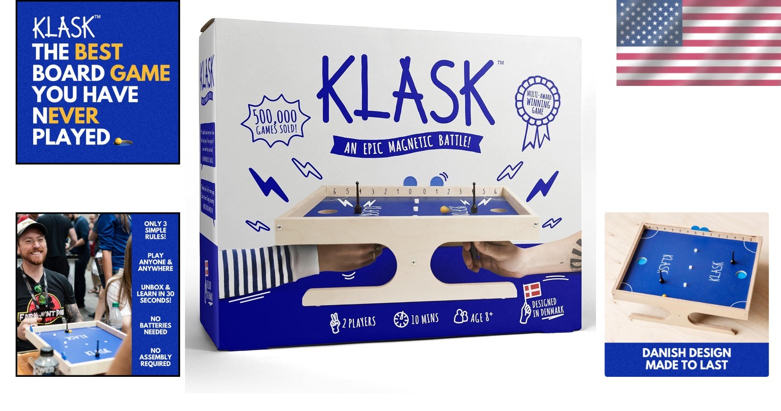 Engaging Magnetic Tabletop Game | Klask – Perfect for Game Nights & Parties