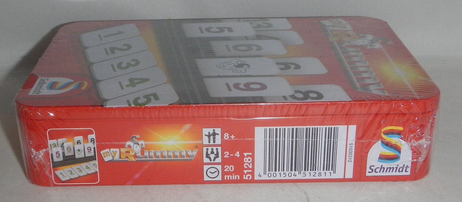 Schmidt Spiele MyRummy 51281 Rummikub Tile Game in Tin
