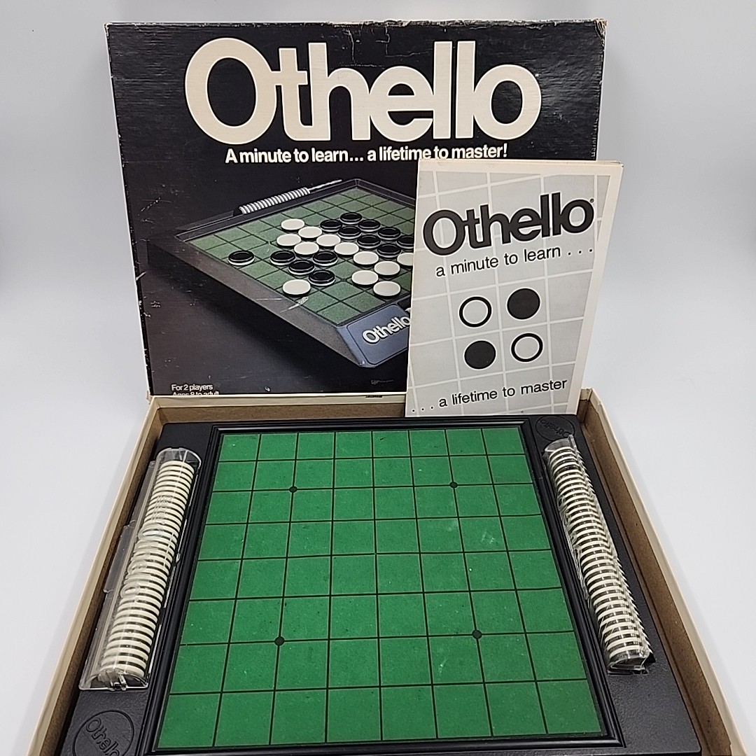 Othello Board Game Pressman COMPLETE Instructions Vintage 1990 Classic Strategy