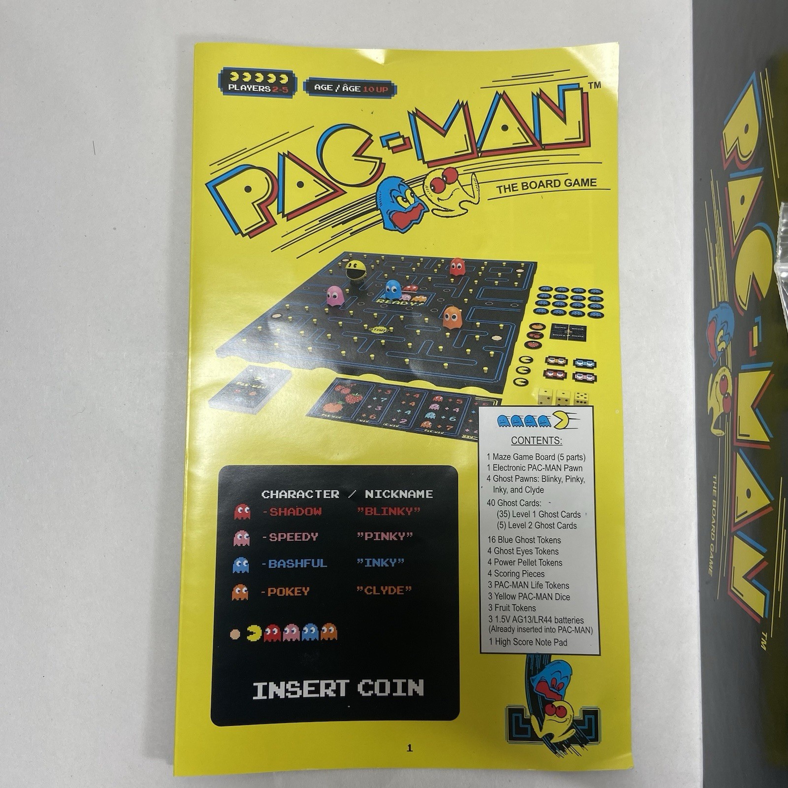 Pac Man The Board Game Classic Arcade Table Top Game Complete Great Condition