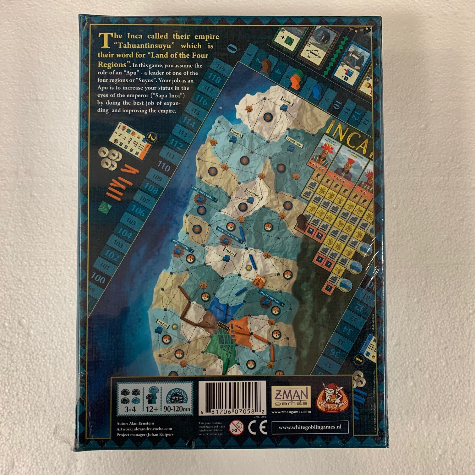 Inca Empire Z-Man Games / White Goblin Games Board Game Brand New Out of Print