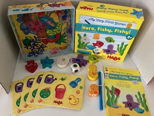HABA My Very First Games Here Fishy, Fishy! Wooden Toddler Complete 2+ Germany