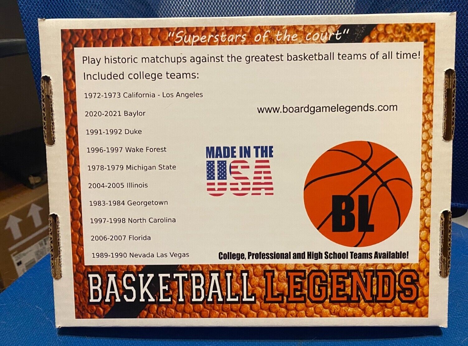 Basketball Board Game Basketball Legends Real Stats Real Teams Pro/College/High