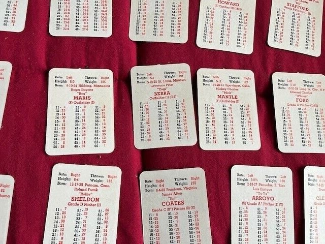 APBA 1961 Card Set with Roster Sheet and Original Box