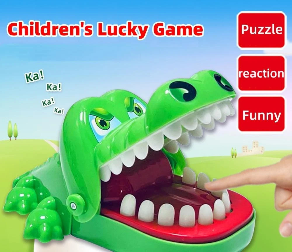 Crocodile Dentist Game Kids Alligator Bite Finger Reaction Toy Family Fun