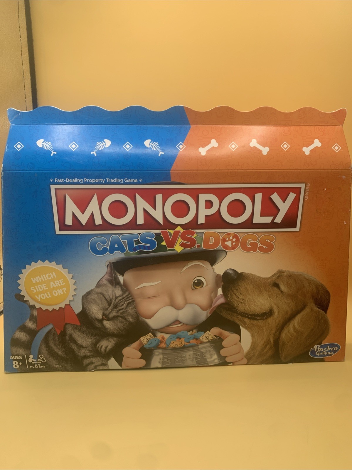 Hasbro Monopoly Cats Vs. Dogs Board Game Limited Edition NEW In Sealed Box