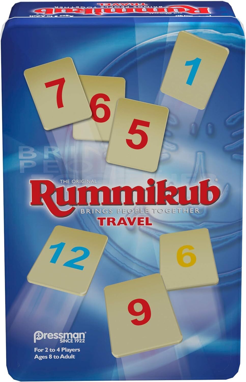 Rummikub Juego De Mesa En Lata De Viaje Para 2 A 4 Jugadores Edades 8+