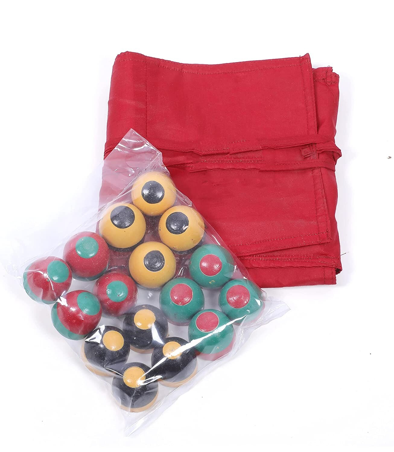 Handmade Chopat Red Pachisi Indian Ludo Chausar Game for 12 months and up