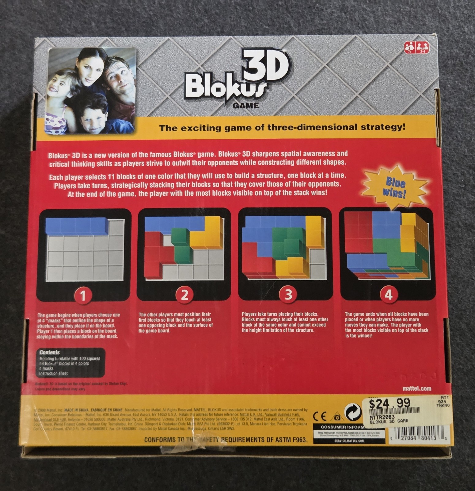 BLOKUS 3-D Strategic Block Building Game NO RULES COMPLETE OTHERWISE Read Desc.