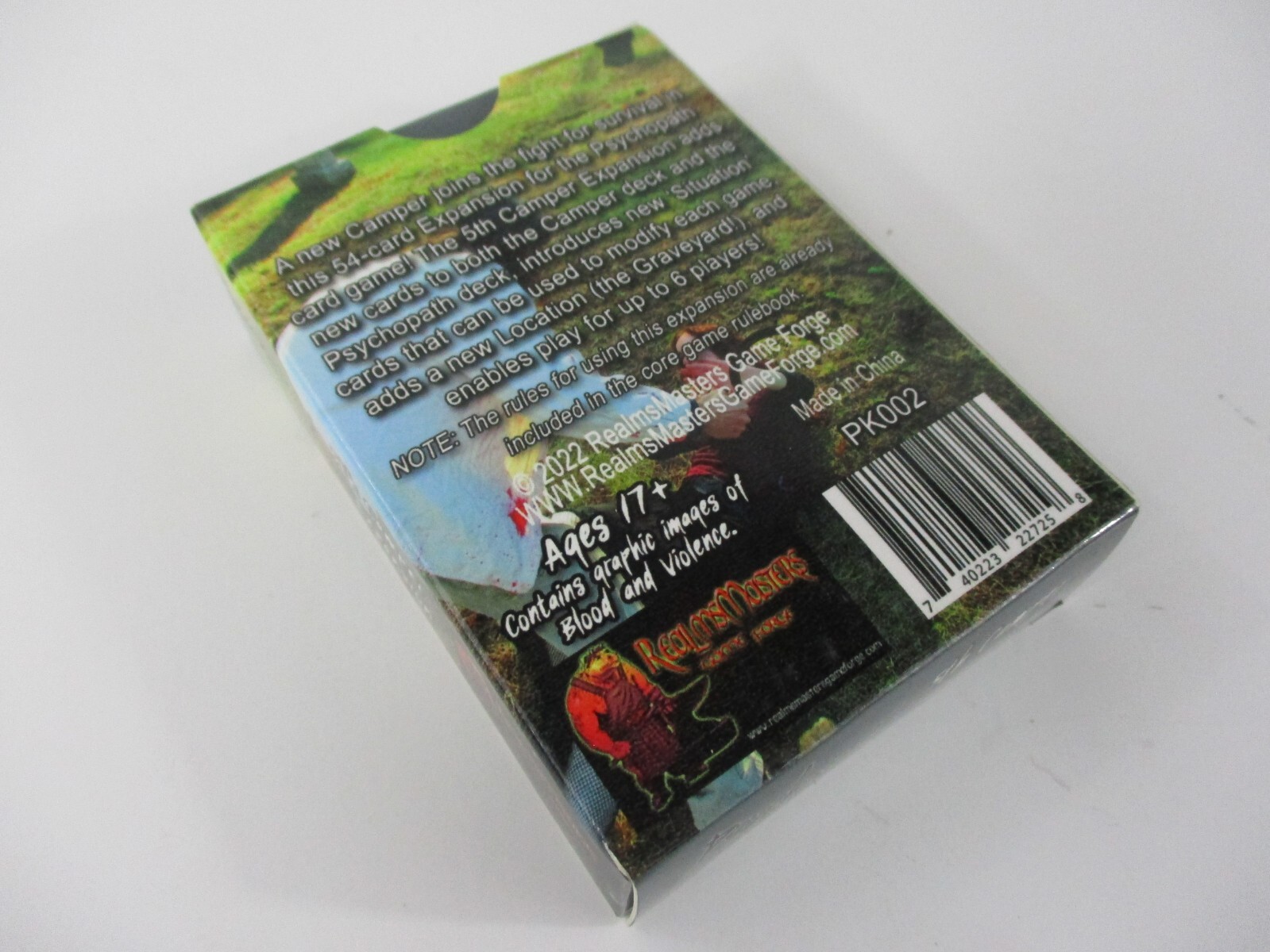 PSYCHOPATH Killer Card Game: 5th CAMPER EXPANSION Sealed NEW!!