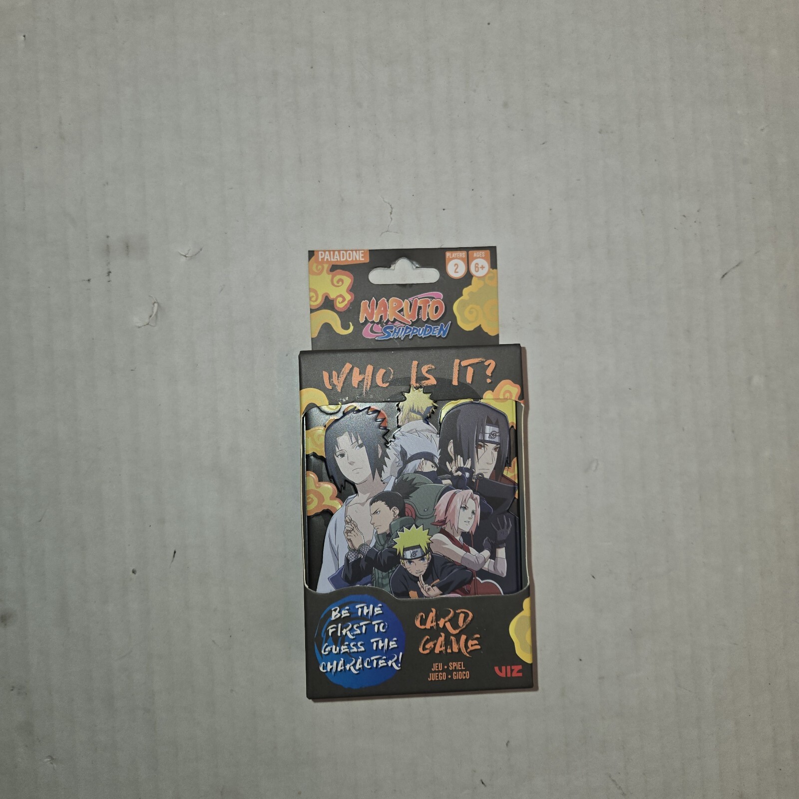 Naruto Shippuden Who is it? Paladone 72 cards Game Metal tin VIZ New Anime
