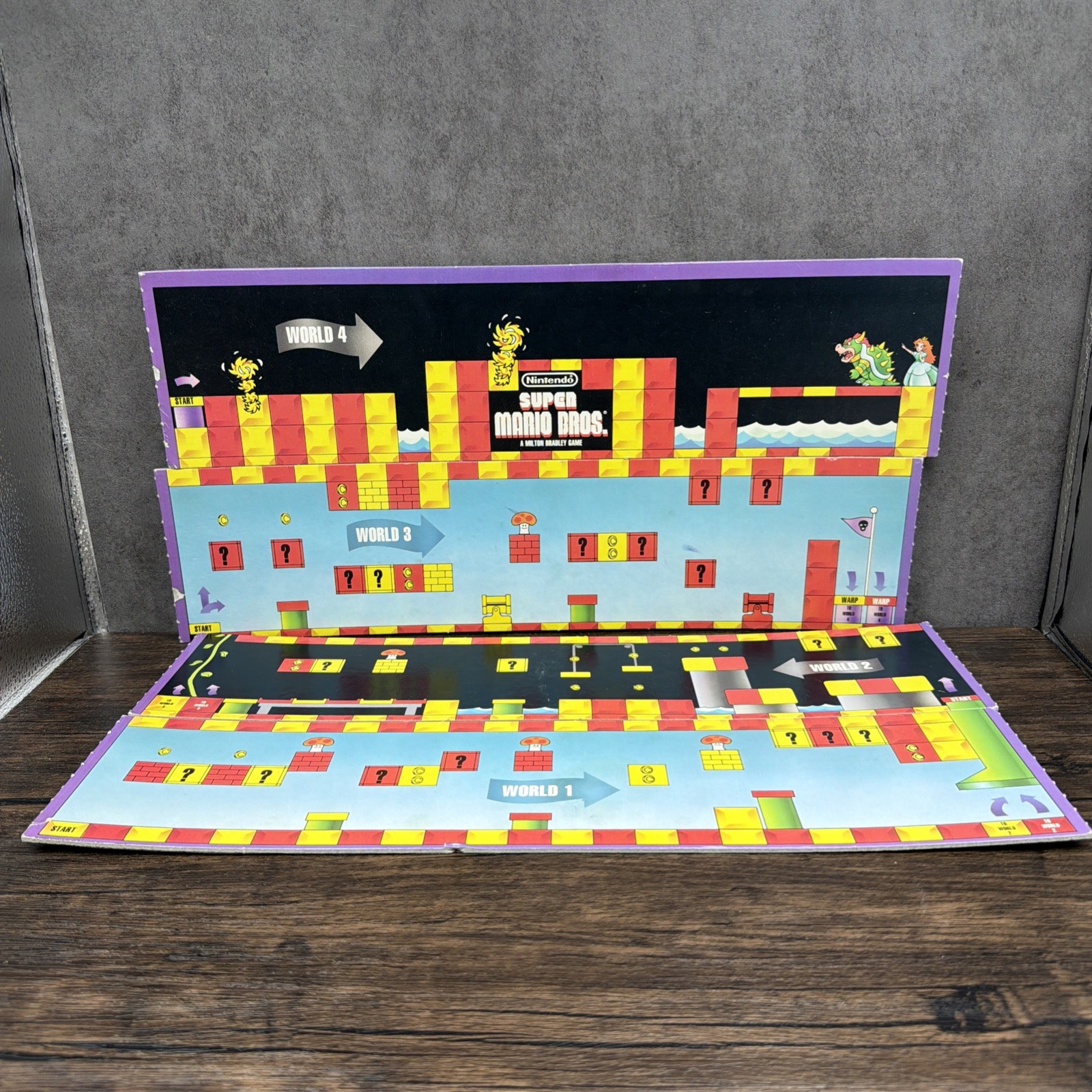 Vintage 1988 Super Mario Bros Board Game Milton Bradley (Not Complete)