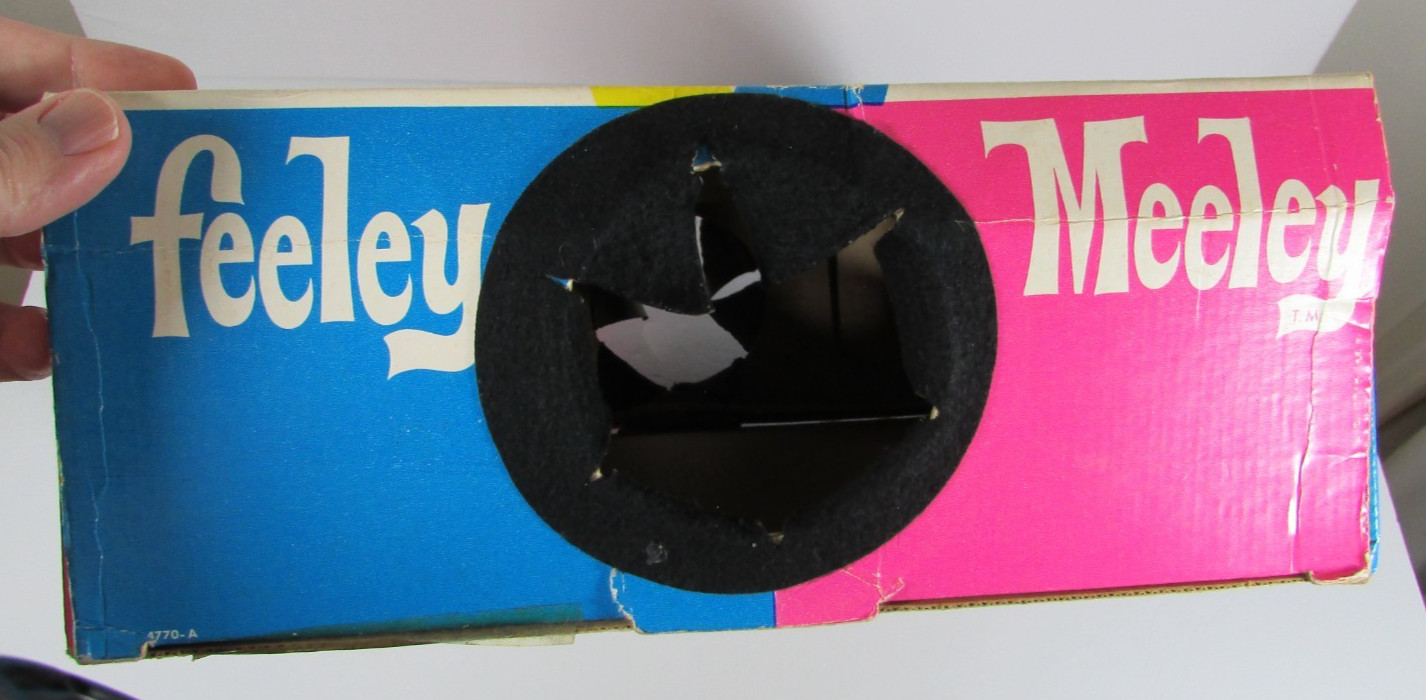 Vintage Feeley Meeley Board Game Milton Bradley 1967 Grab Box Incomplete