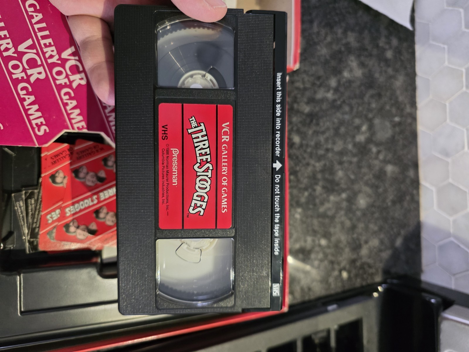 1986 “The Three Stooges” VCR Game Pressman Edition 100% Complete EUC