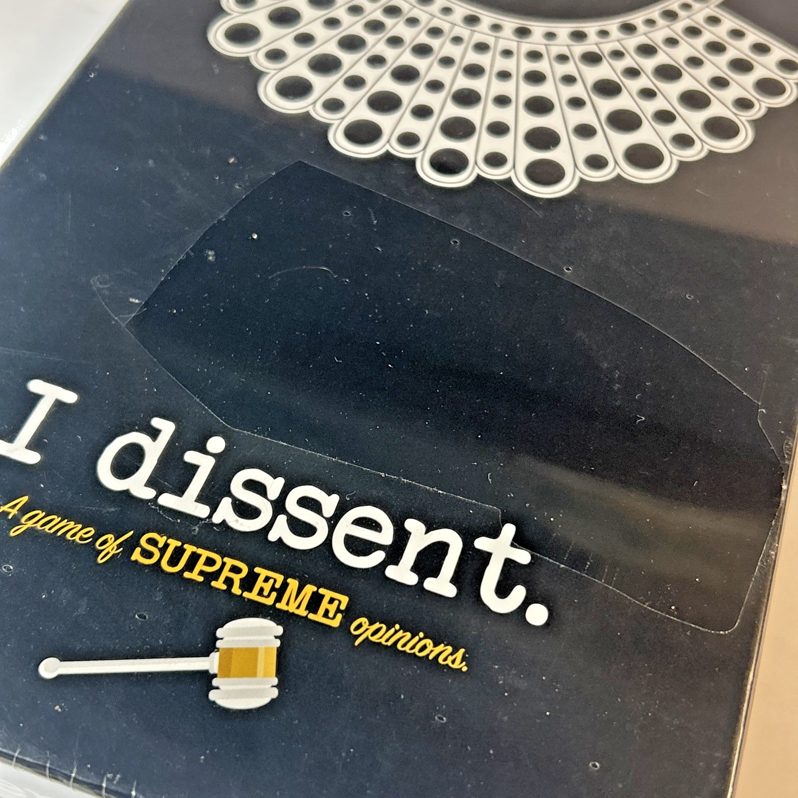 NEW SEALED I Dissent Board Game A Game of Supreme Opinions Ruth Bader Ginsberg