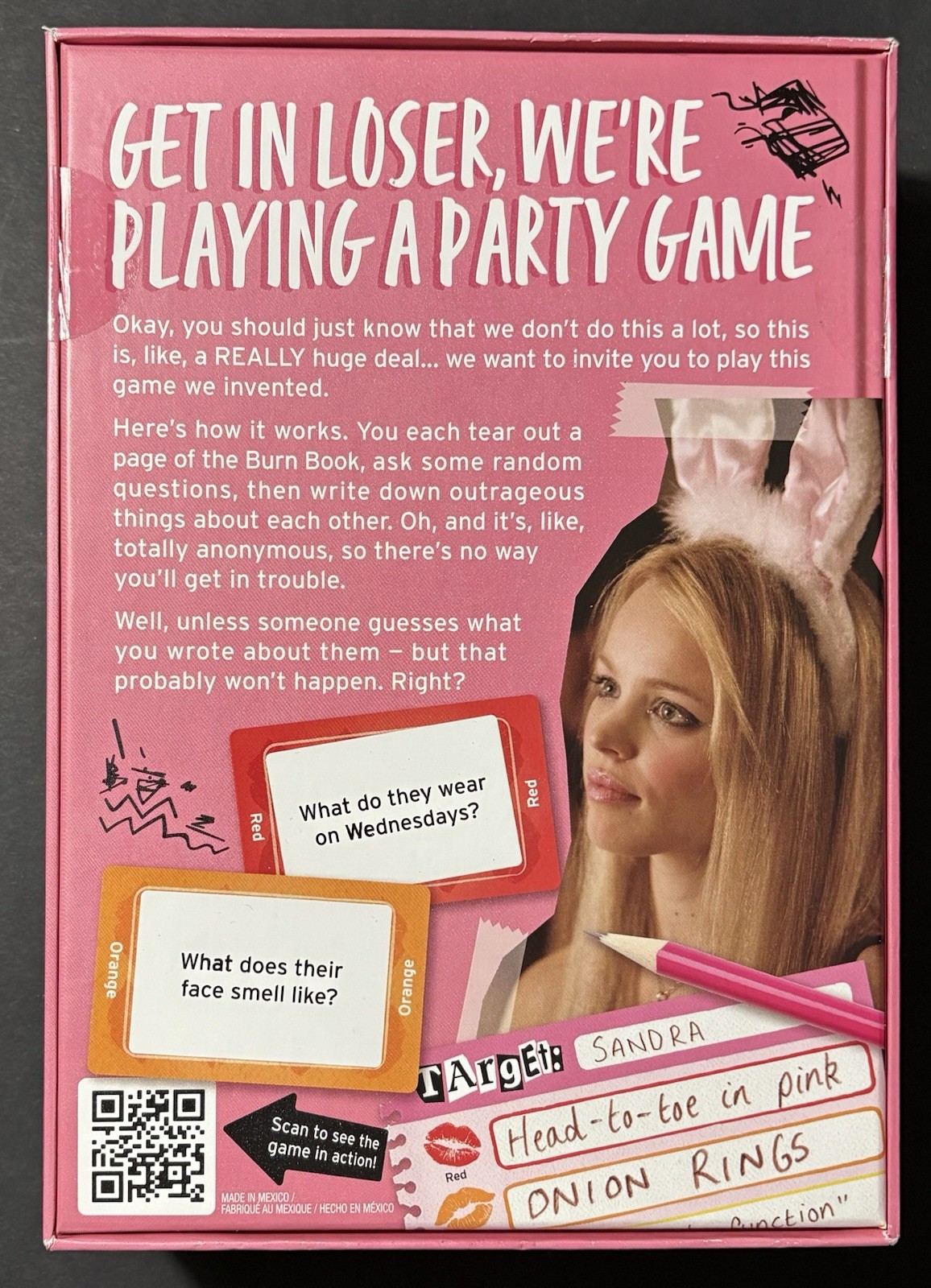 2021 Mean Girls The Party Card Game “Burn Book” By Big Potato & Spin Master