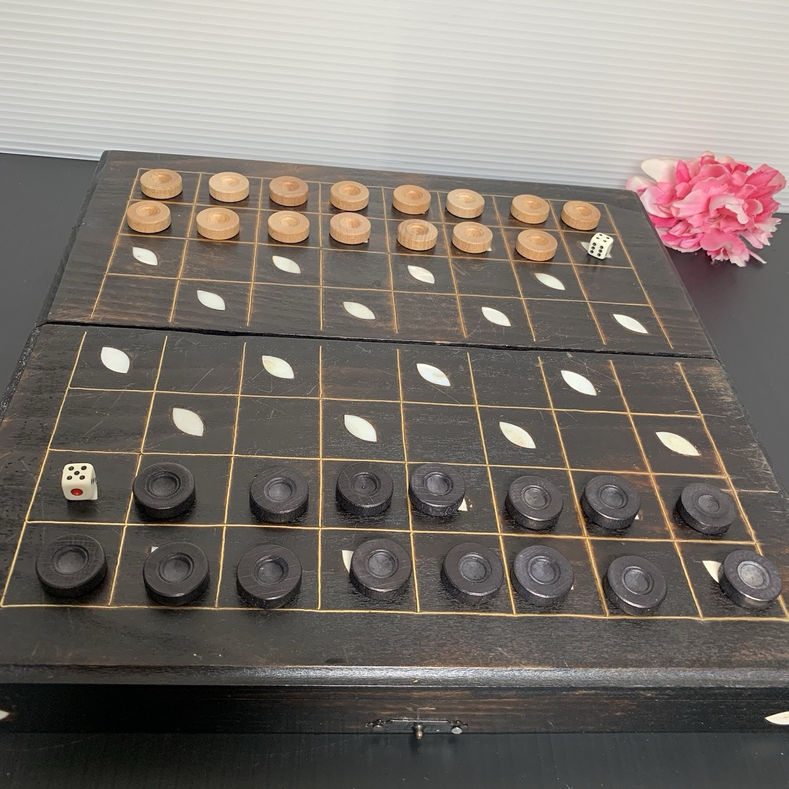 Backgammon – Handmade Wooden Board Game Set