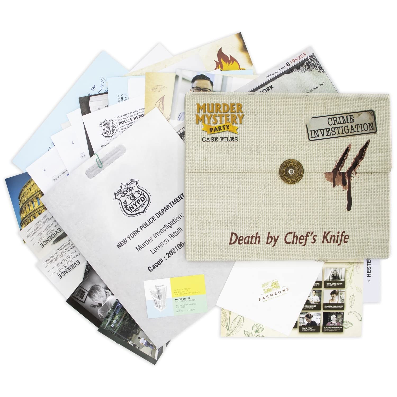 Case Files: Death by Chef’s Knife for 1 or More Players Ages 14 and Up