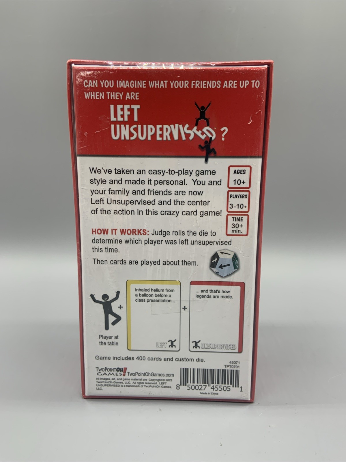 New Left Unsupervised A Card Game TwopointOh Board Games Ages 10+