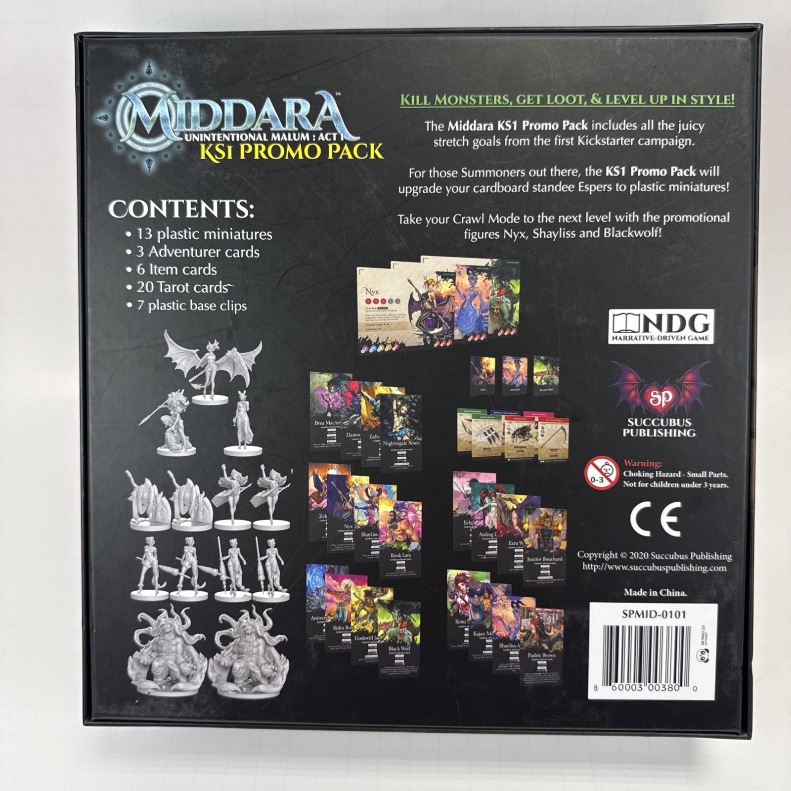 Middara Unintentional Malum Act 1 KS1 Kickstarter Promo Pack Succubus: NOB