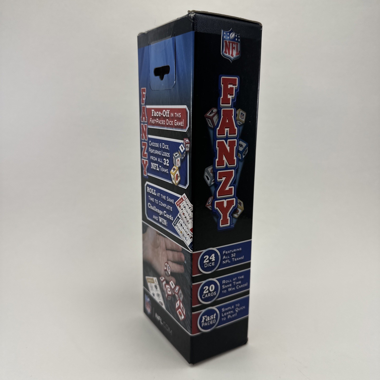NEW NFL Football Fanzy Dice Card Game Fun Frenzied Speed Fast Paced Masterpieces