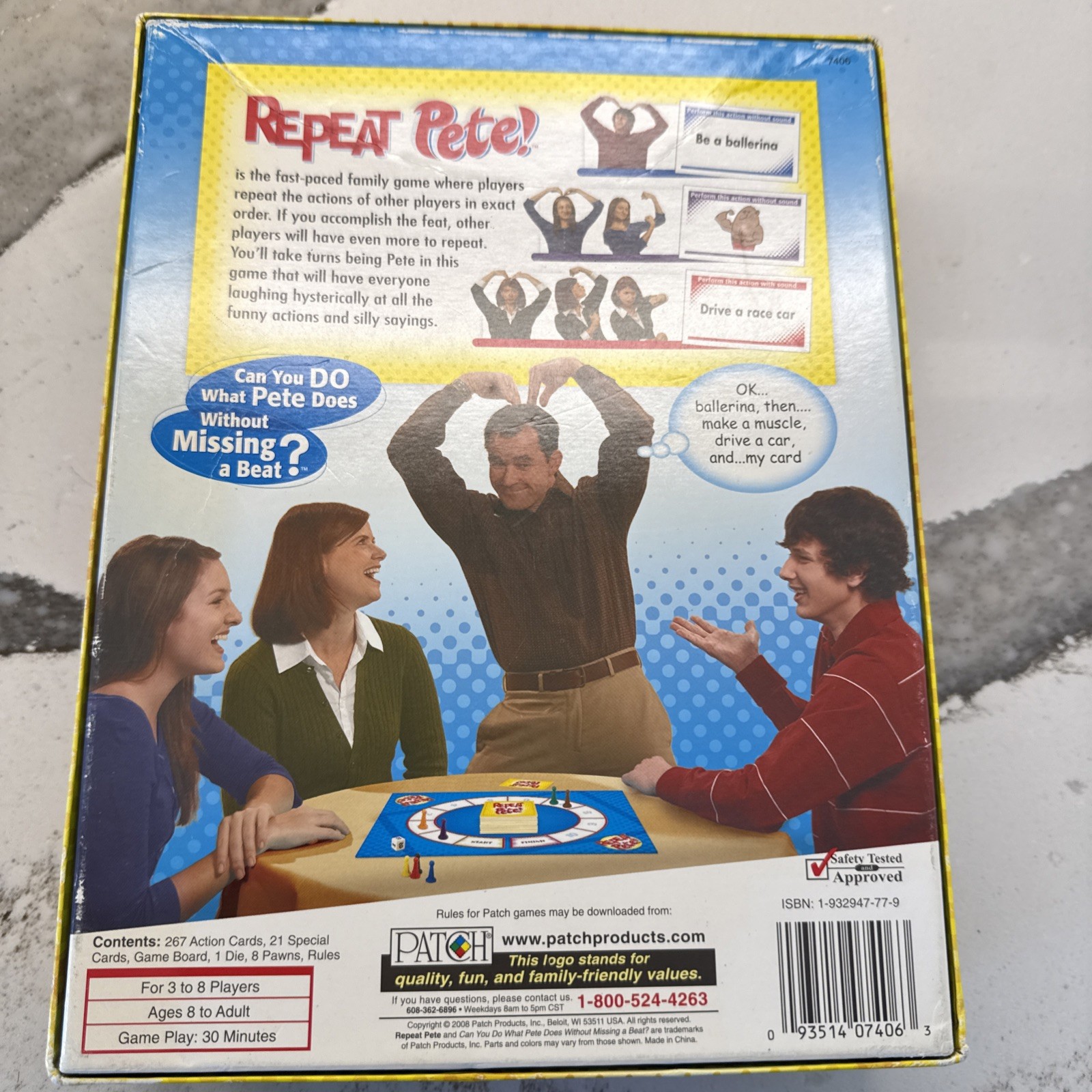 Repeat Pete ! Patch Products Interactive Family Board Game