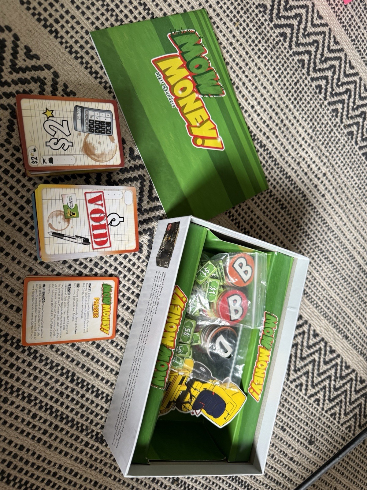 Mow Money Landscaping Board Game By Matt Saunders COMPLETE Business Mayday Games