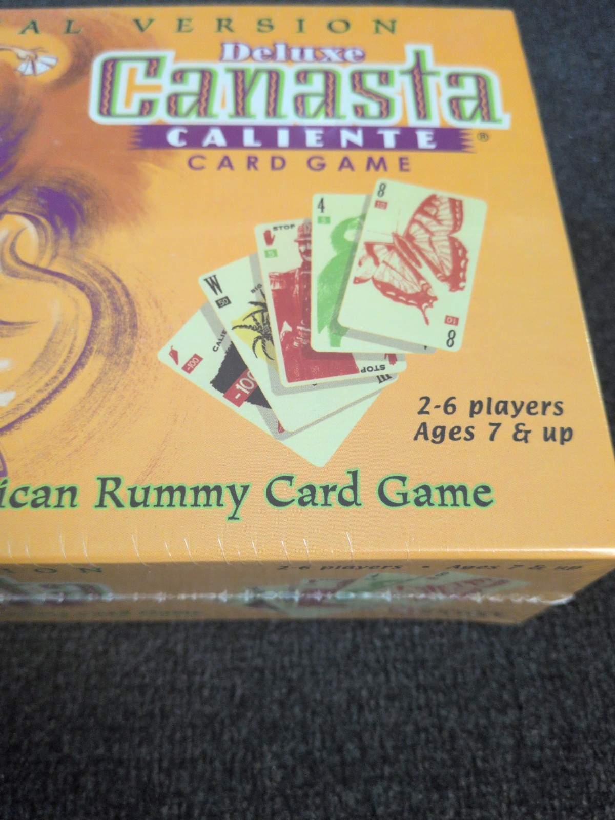 Winning Moves Deluxe Canasta Card Game w/ Rotating Tray NEW Sealed 2003 Complete